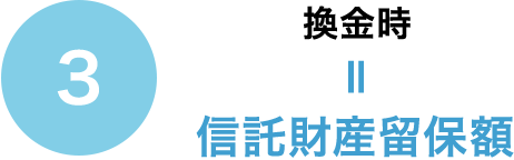 3 換金時＝信託財産留保額