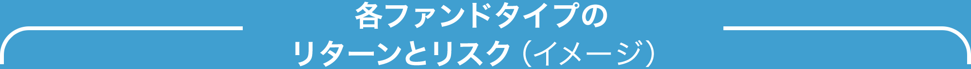 各ファンドタイプのリターンとリスク（イメージ）